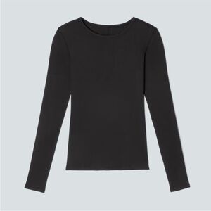 Everlane The Supima Micro-Rib Long-Sleeve Crew